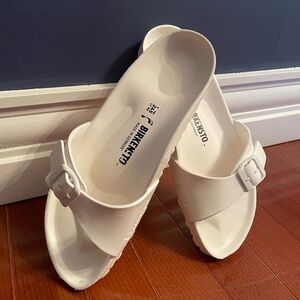 White Birkenstocks Madrid Eva Women’s Sandals - size 38
